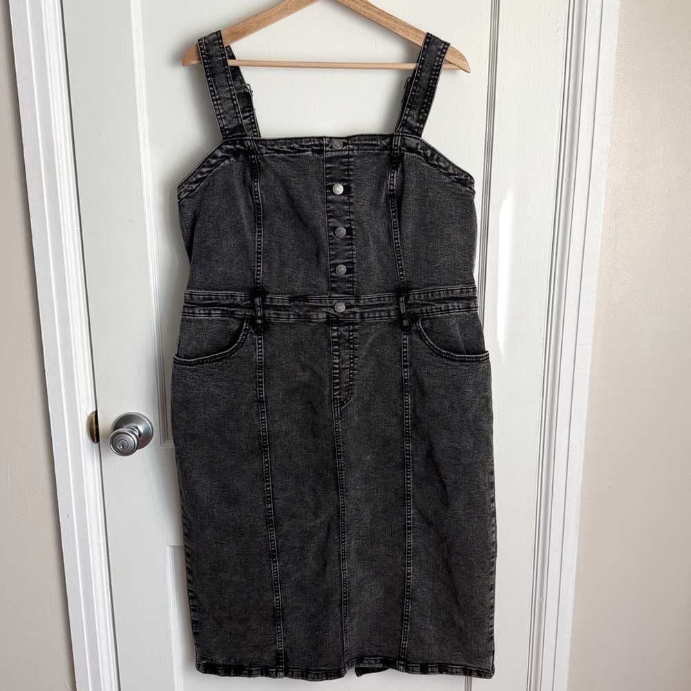 Ava & Viv Women's Black Denim Dress